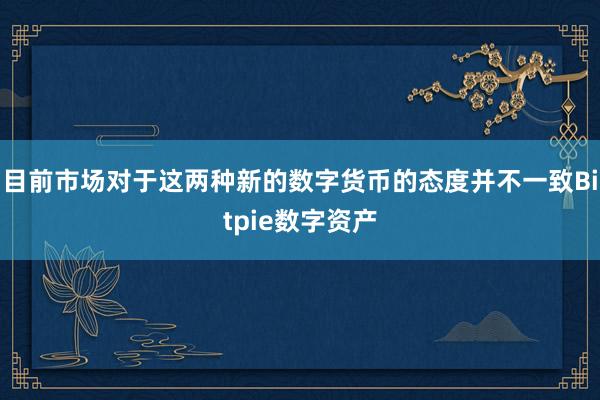 目前市场对于这两种新的数字货币的态度并不一致Bitpie数字资产