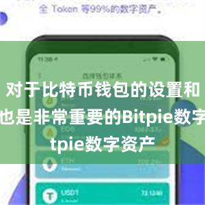 对于比特币钱包的设置和备份也是非常重要的Bitpie数字资产