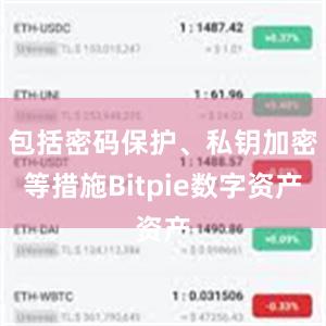 包括密码保护、私钥加密等措施Bitpie数字资产