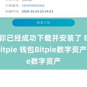 你已经成功下载并安装了 Bitpie 钱包Bitpie数字资产