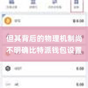 但其背后的物理机制尚不明确比特派钱包设置